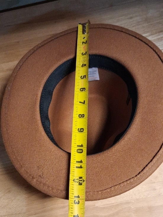 Women\'s Tan Brown Wool Blend Fidora O/s Nwot main image 7